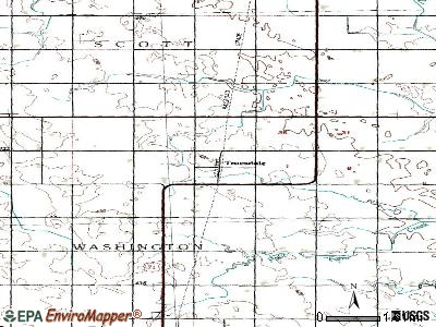 Truesdale topographic map
