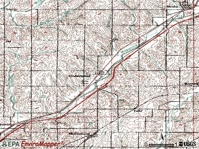 Underwood topographic map