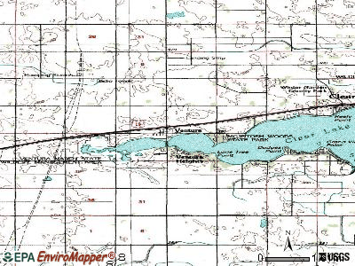 Ventura topographic map