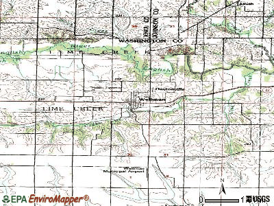 Wellman topographic map