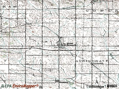 West Branch topographic map