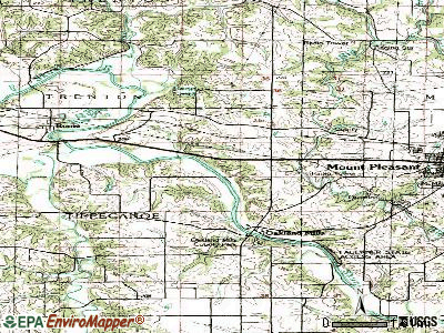 Westwood topographic map