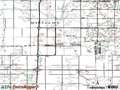 Williams topographic map