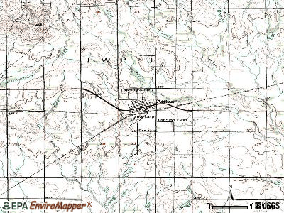 Attica topographic map