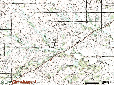 Auburn topographic map