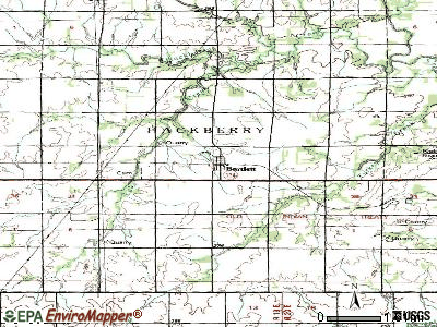 Bartlett topographic map