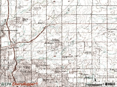 Bel Aire topographic map