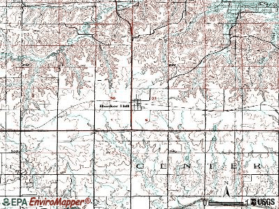 Bunker Hill topographic map