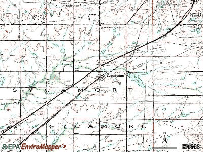 Cassoday topographic map