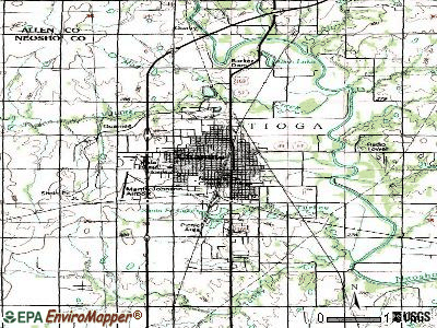 Chanute topographic map