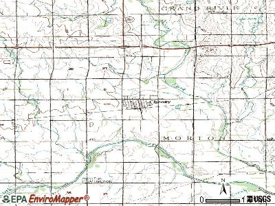 Cheney topographic map