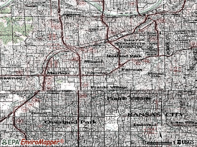 Countryside topographic map