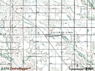 Courtland topographic map