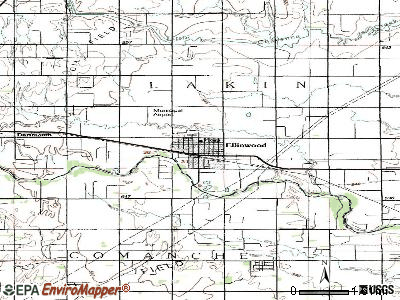 Ellinwood topographic map