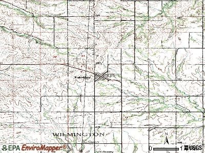 Eskridge topographic map