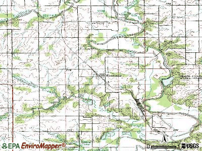 Fontana topographic map