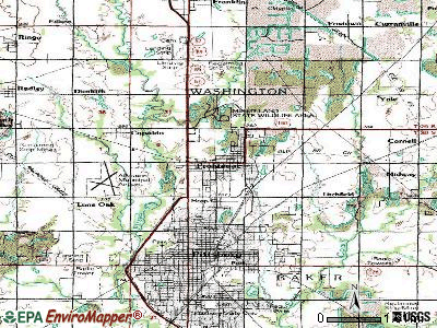 Frontenac topographic map