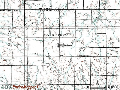 Galatia topographic map