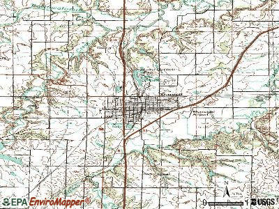 Garnett topographic map