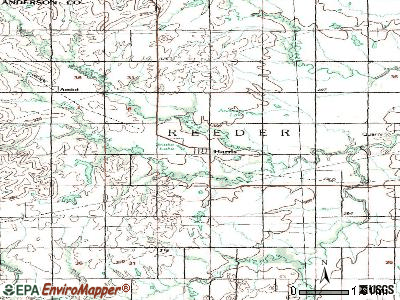 Harris topographic map