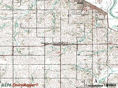 Highland topographic map