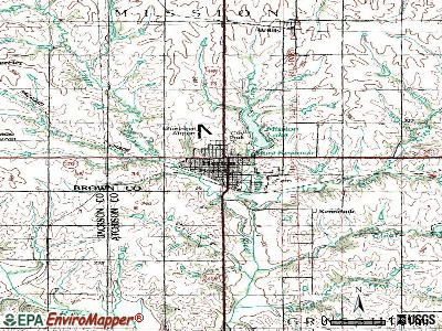 Horton topographic map