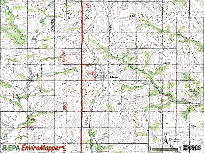 Hoyt topographic map