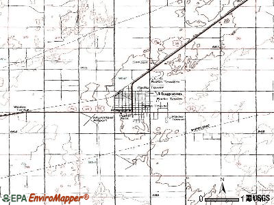 Hugoton topographic map
