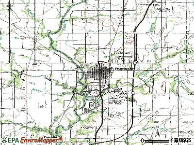 Humboldt topographic map