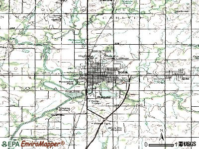 Iola topographic map