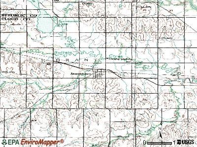 Jamestown topographic map