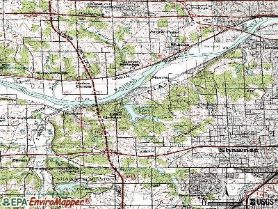 Lake Quivira topographic map