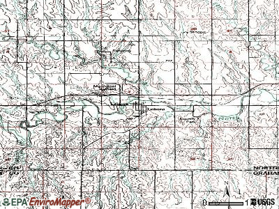 Lenora topographic map