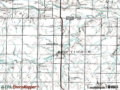 Liebenthal topographic map
