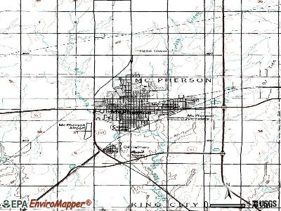 McPherson topographic map