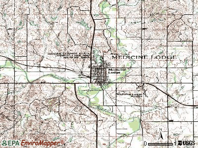Medicine Lodge topographic map