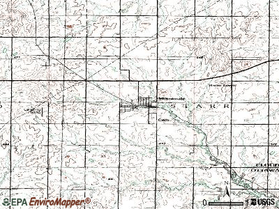 Miltonvale topographic map