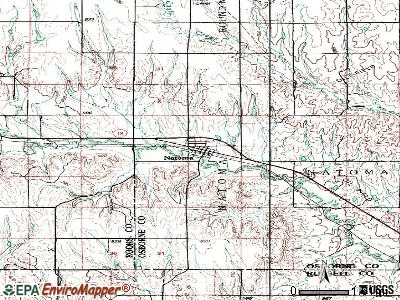 Natoma topographic map