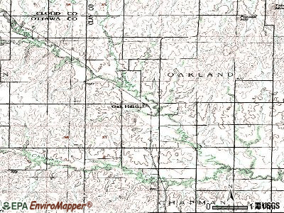 Oak Hill topographic map