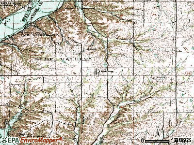 Olsburg topographic map