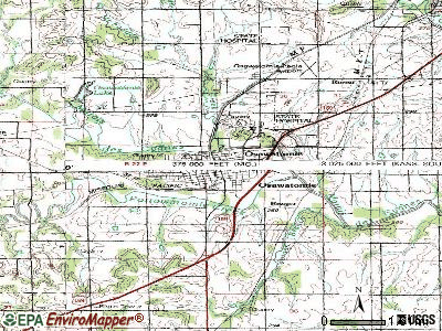 Osawatomie topographic map
