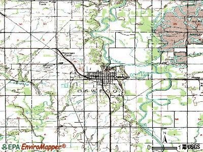 Oswego topographic map