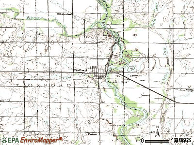 Oxford topographic map
