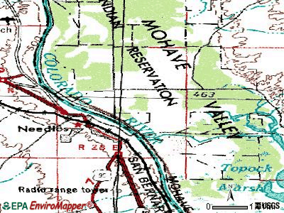 Arizona City topographic map