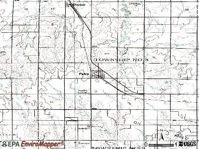 Palco topographic map