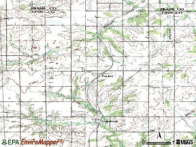 Parker topographic map