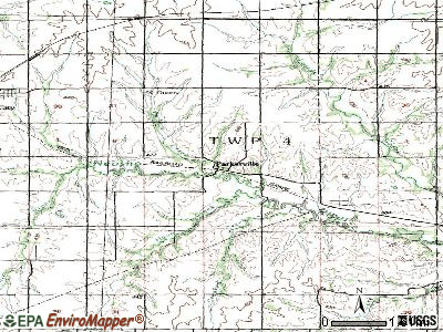 Parkerville topographic map