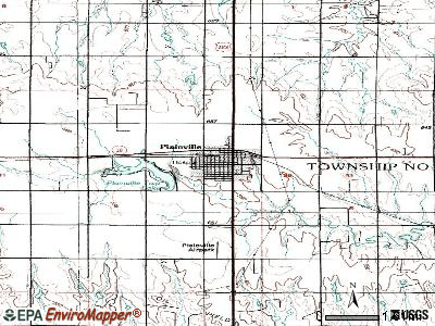 Plainville topographic map