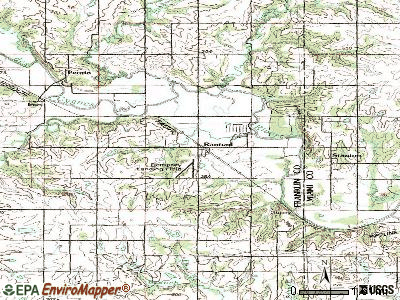 Raymond topographic map