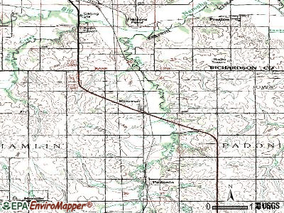 Reserve topographic map